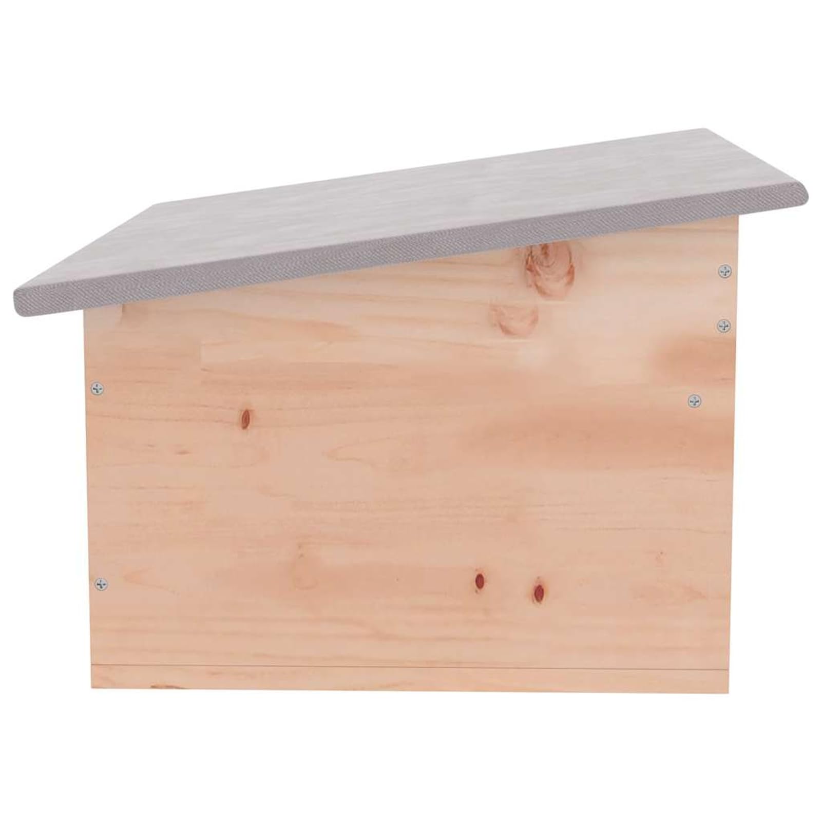 Gecheer Casetta per Ricci, rifugio in Legno con Ingresso a Labirinto e Tetto Impermeabile, 45x33x22 cm, Abete Cinese, mangiatoia e Tana per ibernazione for Animali Selvatici