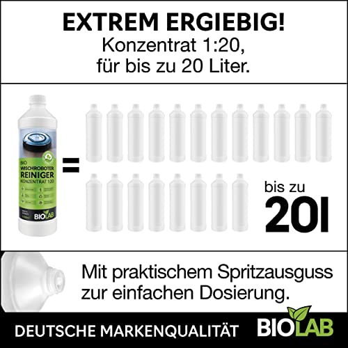 Biologische vloerreiniger concentraat voor dweilrobot en zuigrobot met dweilfunctie – streepvrij, snel drogend, zuinig (1000 ml) - Afbeelding 6