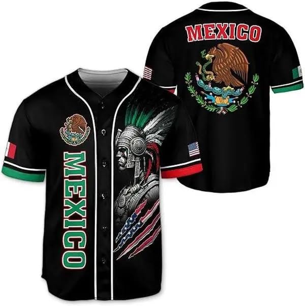 Jersey de béisbol mexicano para hombre