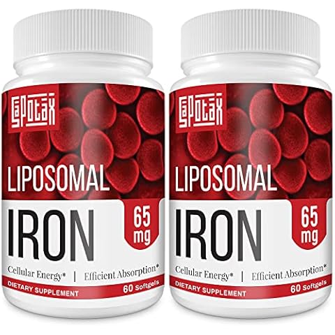 Iron Supplement with Liposomal Technology, Folic Acid & Vitamin B12 Cover