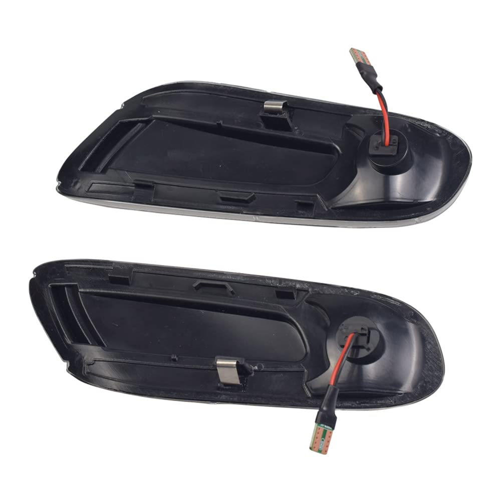 Indicatori di direzione laterali per auto - Nero - Coppia di fumé - Compatibile con BMW Mini Cooper F54 F55 F56 F57 2014-2020