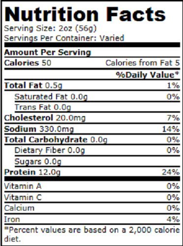 Dietz & Watson Sliced Lower Sodium Turkey Breast, 0.5 lbs