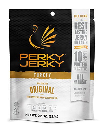 Perky Jerky Turkey Original, 2.2 oz bag