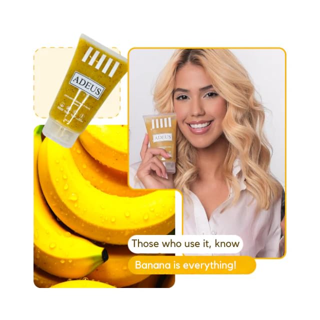 Adeus Banana Skin Illuminating Body and Face Exfoliating Scrub 165g - Original