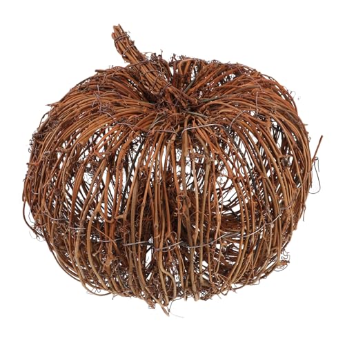 Zerodeko Decorazioni di Zucca in Rattan Intrecciato Elegante Decorazione Natalizia per La Cucina
