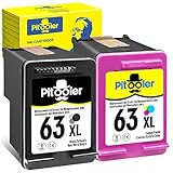 Pitooler Remanufactured 63XL Combo Pack Ink Cartridges Replacement for HP 63 Black Color for HP Envy...