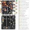 Geekworm X1501 CM5 IO Carrier Board for Raspberry Pi Compute Module 5 Support Dual M.2 NVMe SSD|1GbE + 2.5GbE Ethernet Ports