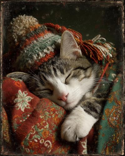 Broderie point de croix chat mignon kit perlage créatif DIY débutants 9CT