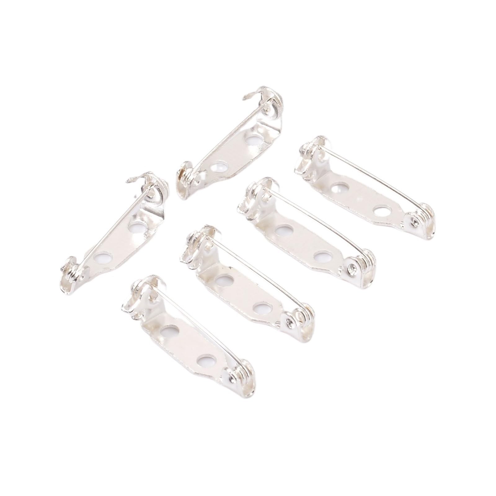 Brooch Pin Backs, Brooch Clip Base Pins 20pcs Blank For DIY Jewelry Making Supplies(Sliver,30 mm)