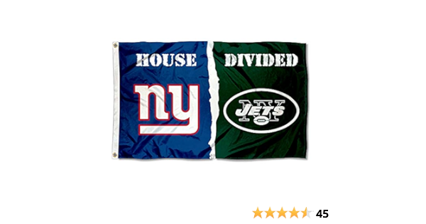 Amazon Com Wincraft Ny Giants And New York Jets House Divided Flag Sports Outdoors Amazon Com Wincraft Ny Giants And New York Jets House Divided Flag Sports Outdoors