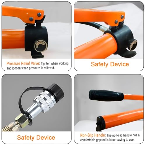 Image of VOLTZ SC-22 Head with Cp-180 Pump Hydraulic Rebar Cutter Manual Hydraulic Rebar Cutter 12T Steel Rebar Cutting Tool Hand Rebar Cutting Machine for Cutting Steel Bar Range Φ4-22mm with Two Cutter Heads