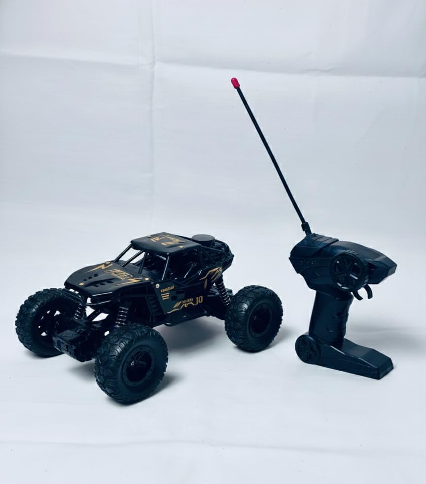 Image of Remote Control Car for Kids with Mist Smoke Spray, 2WD Monster Truck Rock Crawler, Climbing RC Toy Vehicle for Boys & Girls (Black)