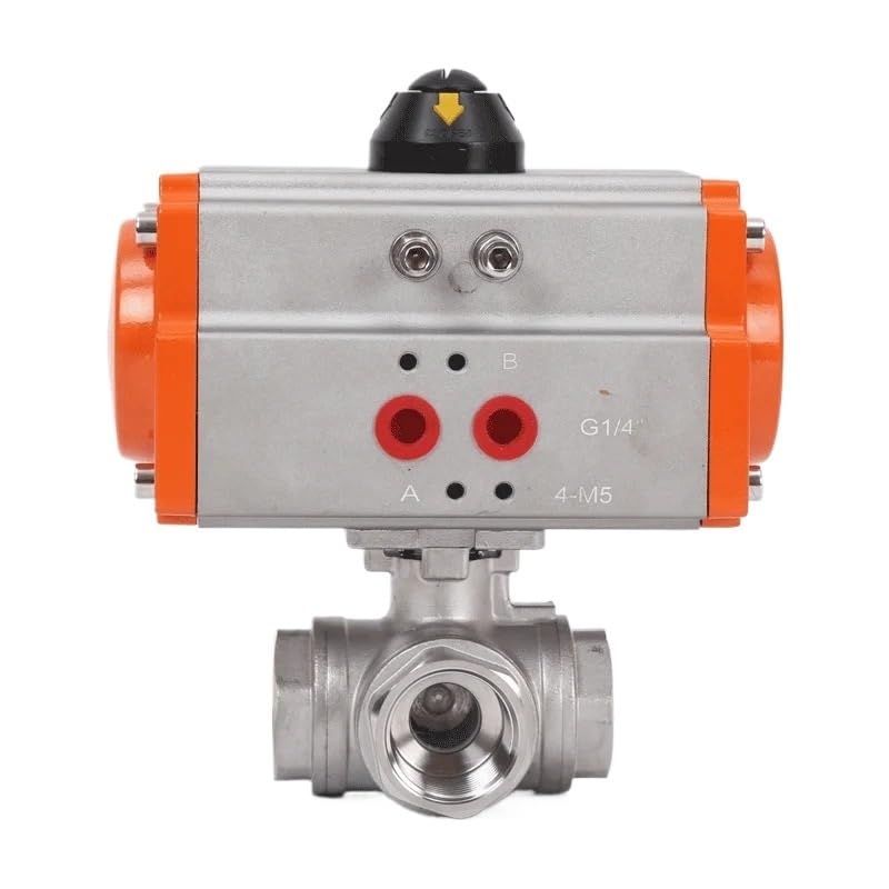 Vérin à bille pneumatique en acier inoxydable 304 durable type T 1-1/2