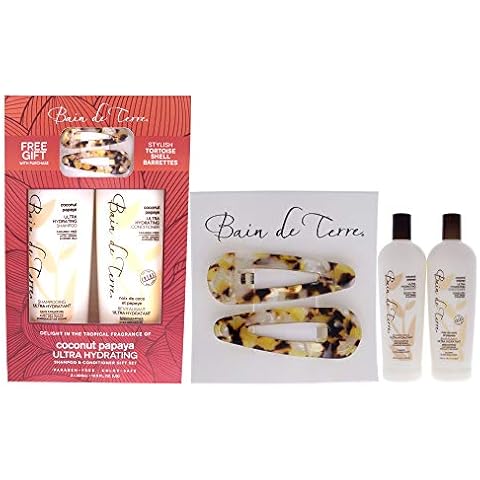 Bain de Terre Coconut Papaya Ultra Hydrating Duo For Unisex 2 X 13.5 Oz Shampoo And Conditioner Cover