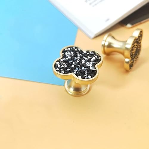 Miniatura 6 de 6 pomos de trébol de aleación de zinc, pomos de armario, pomos de armario para el hogar, oficina, baño, tiradores multiusos para colgar toallas,