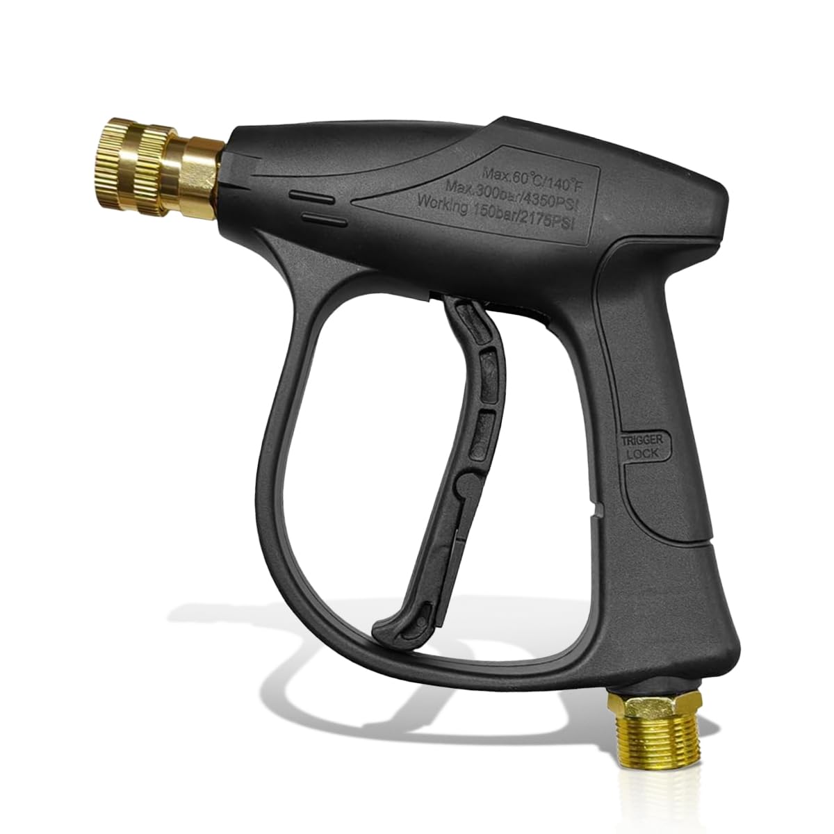 High-Pressure Car Washer Gun 4350 PSI Max (14MM) | Power Washer Short Gun with 1/4" Outlet Quick Connect, M22-14 Thread Auto Cleaning Sprayer Tool for Efficient Car Washing-image-34
