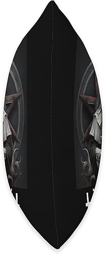 Miniatura 2 de Satan, 666, Satanic Baphomet Tees Anticristo, Satán, Monja malvada, Satanista, Gótico, Diablo, Almohada de 16 x 16 pulgadas, Multicolor