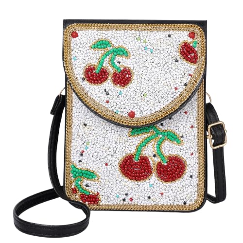 Image of Small Crossbody Bags for Women Designer Cell Phone Bag Boho Shoulder Wallet Purse