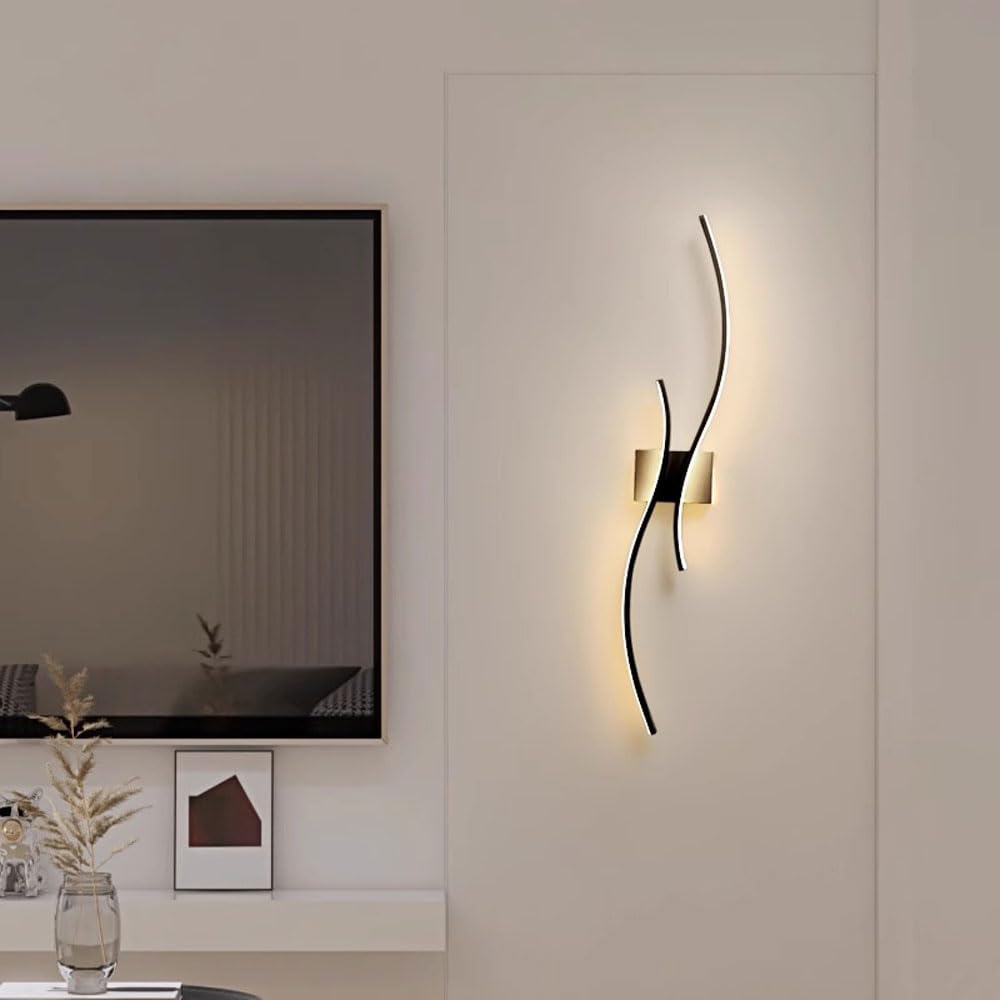 Nowoczesne lampy ścienne LED do łazienki, ściemniane liniowe oprawy oświetleniowe do salonu, oświetlenia wewnętrznego do sypialni, salonu, korytarza, schodów