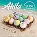 Ahila power of healing 12 XXL Bubbly Organic Bath Bombs Gift Set for Women Men and Kids Designed in Canada Long Lasting Floaters Relaxing Aromatherapy Rich in Pure Essential Oils Healing Properties