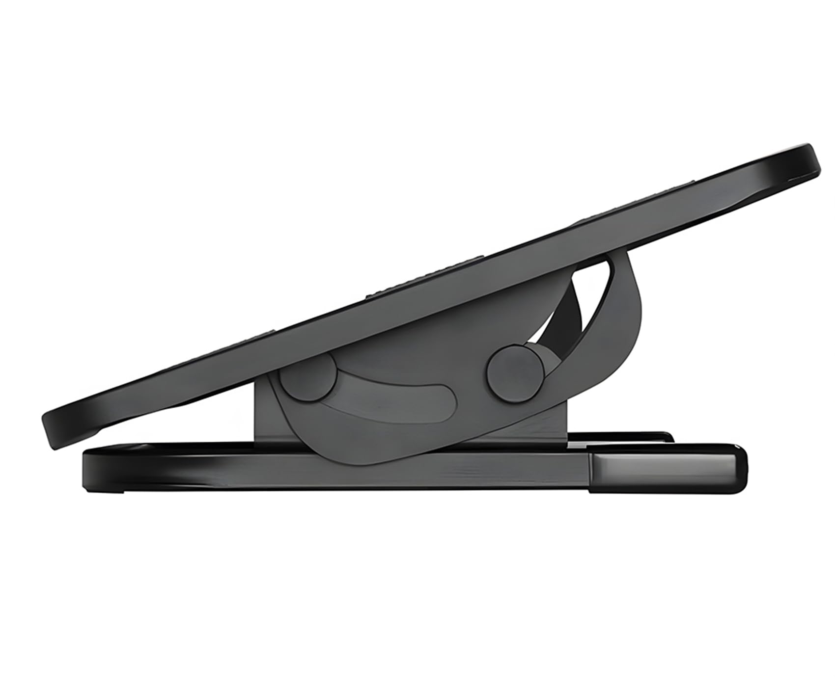 HDWR FeetFleet-09 Repose-pieds de bureau réglable, antidérapant | Appui ergonomique sous les jambes, surface antidérapante, noir, pour bureau et télétravail