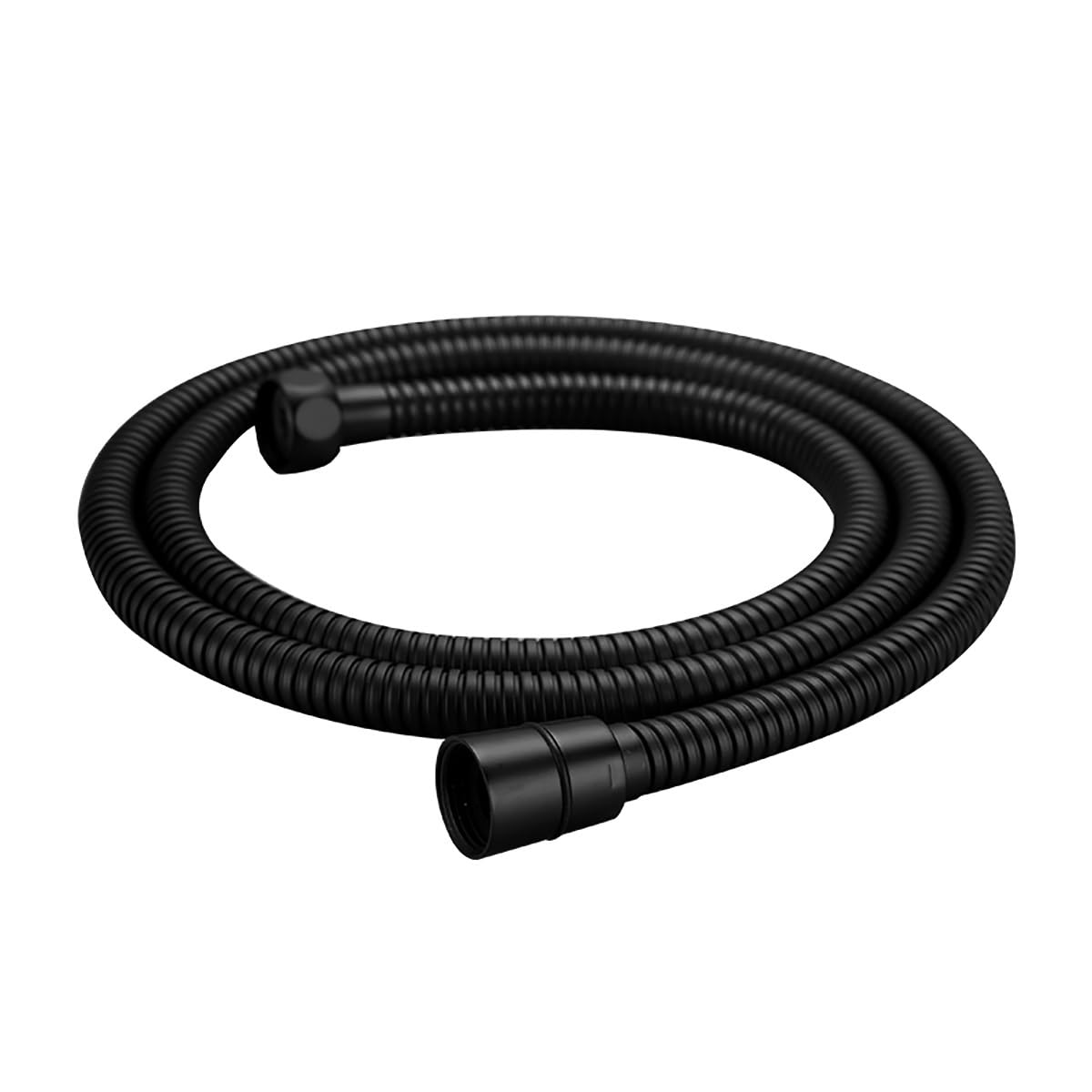 Manguera de ducha universal de acero inoxidable negro de 1 m, antitorsión y antifugas, compatible con cabezales de ducha de mano, repuesto para accesorios de baño
