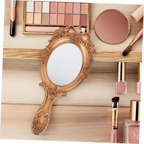 Espejo de Mano Vintage Retro para Maquillaje Holibanna miniatura 5