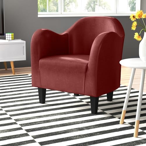Image of Lakdi The Furniture Co. Modern Home & Living Room Lounge Chair Furniture |Upholstered in Leatherette | Internal Structure Made in Solid Wood |- (151851281)
