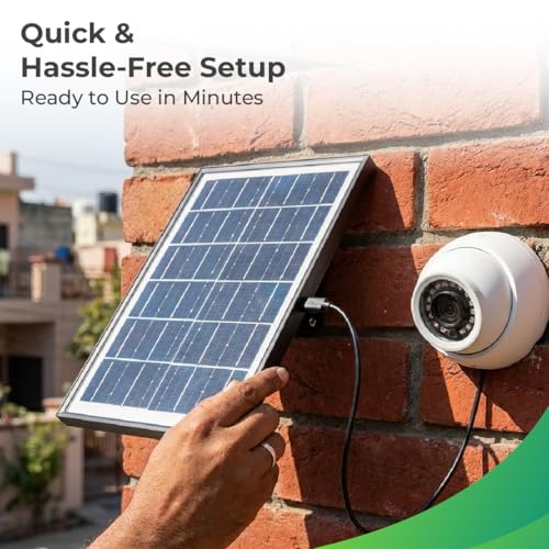 Image of Artifax 7W Solar Panel | 5V Type-C Portable Solar Charger for CCTV Camera & Power Bank | Mini Waterproof Solar Panel for Outdoor Use
