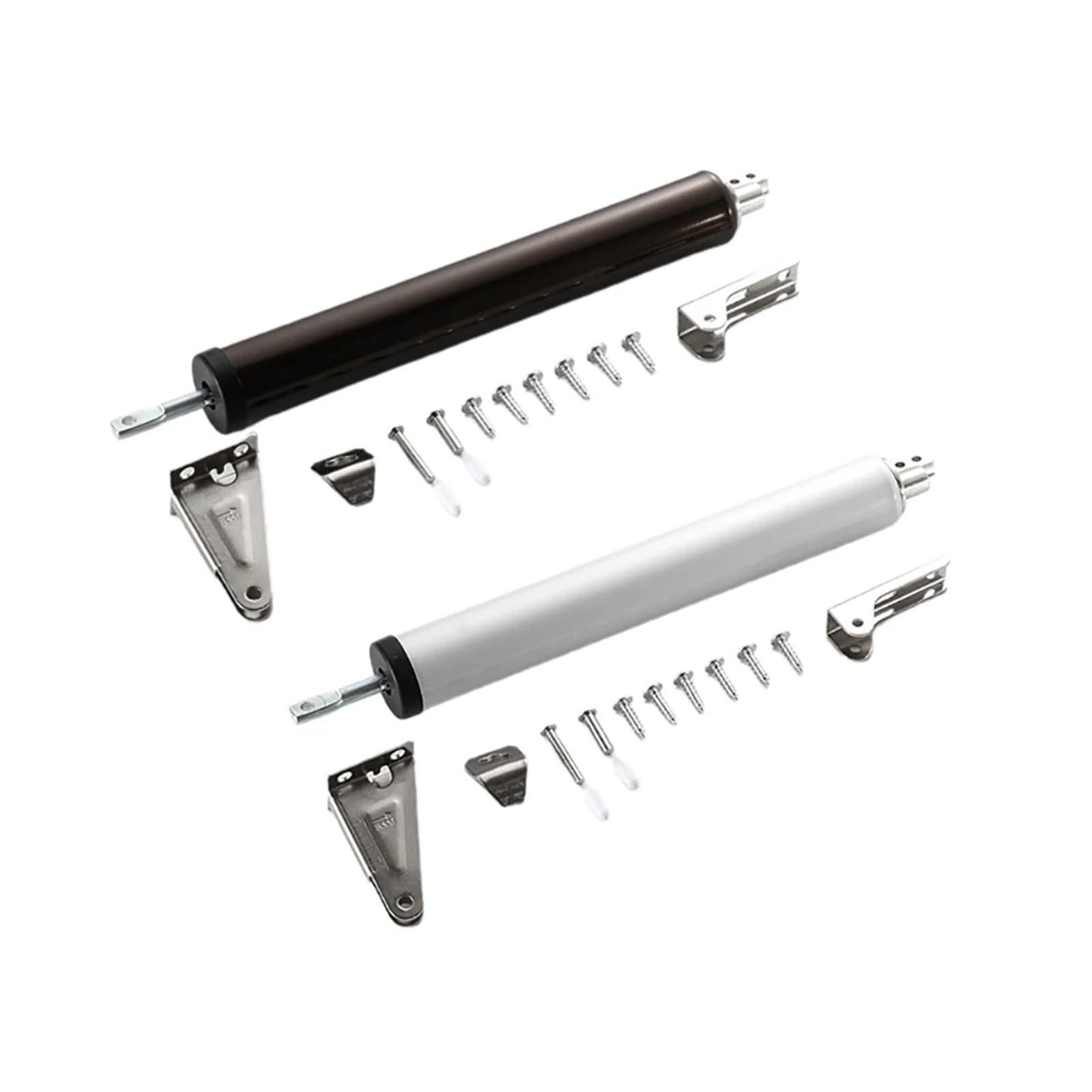 Porta automatica in lega di alluminio, attrezzatura chiusura in metallo con forza tampone regolabile più vicina 35 kg hardware morbido(1pcs-a)