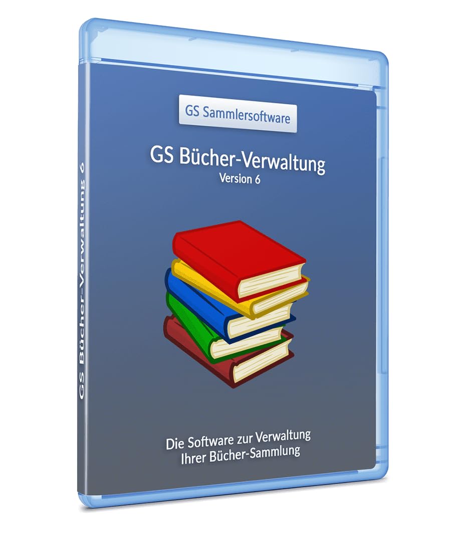 GS Bücher-Verwaltung 6 - Software zur Verwaltung Ihrer Büchersammlung - Datenbank Programm zur Bücherverwaltung