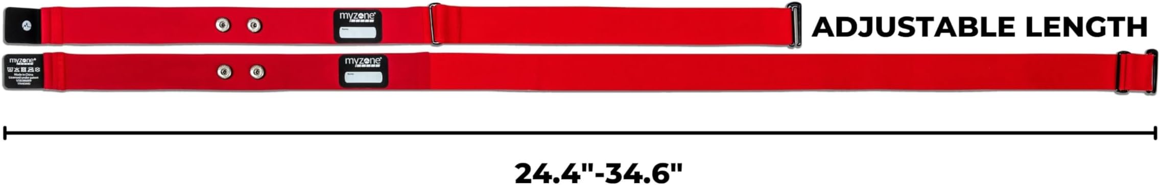 MYZONE MZ-Switch Replacement Chest Strap - Medium