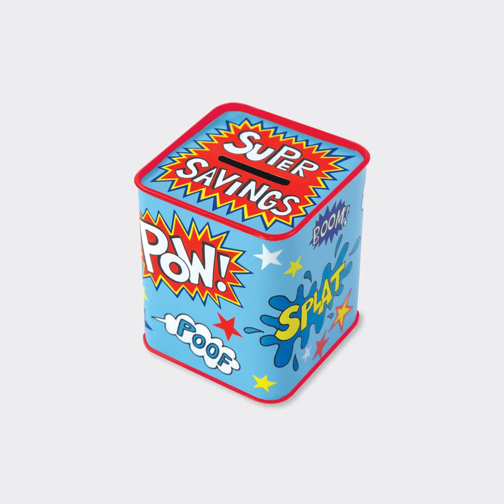 Rachel Ellen Super Savings Money Box, 92mm x 77mm x 77mm, Multicoloured, One Size, MONBOX34