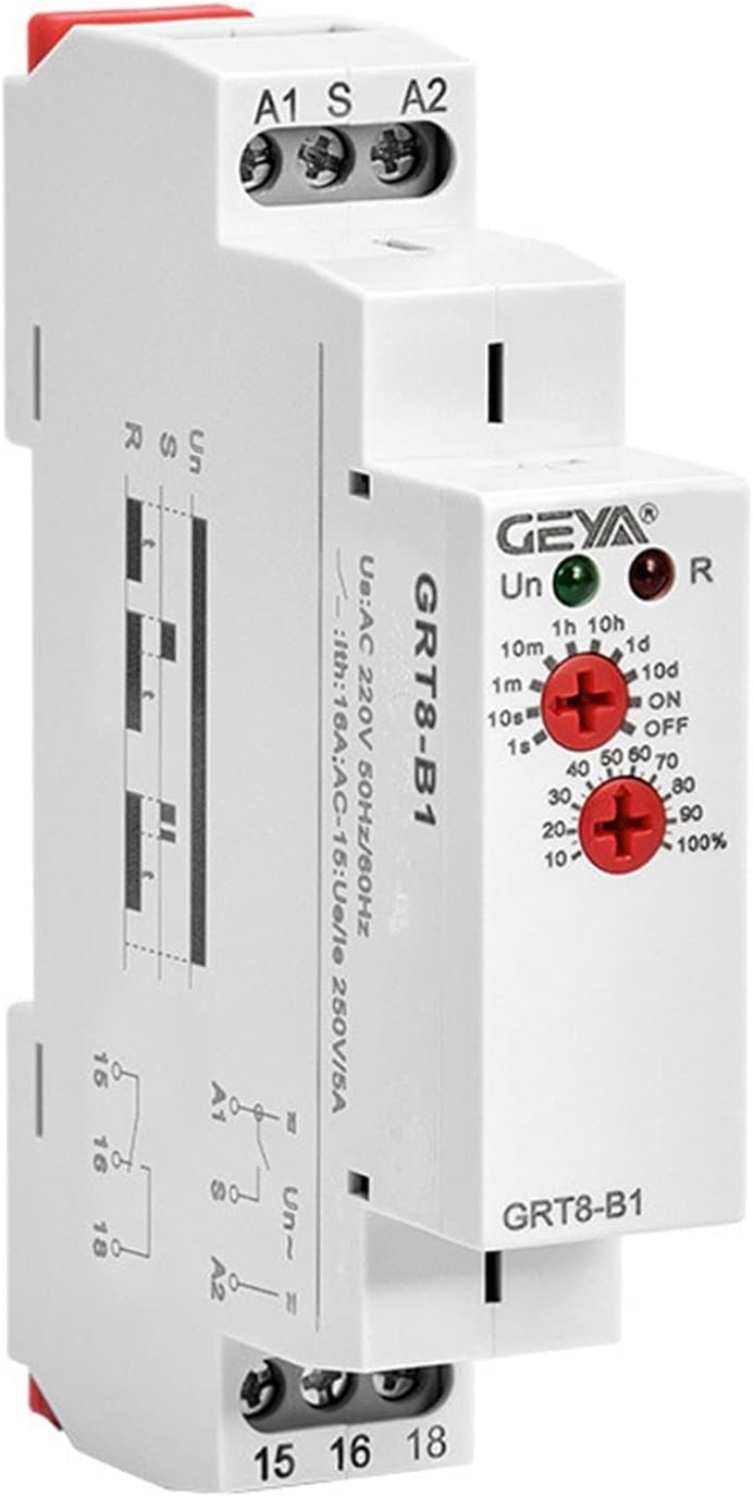 Delay Off Timer Relay 12V 24V 220V DIN Rail Type Electronic Time OR AC/DC12-240V(1SPDT AC230V)