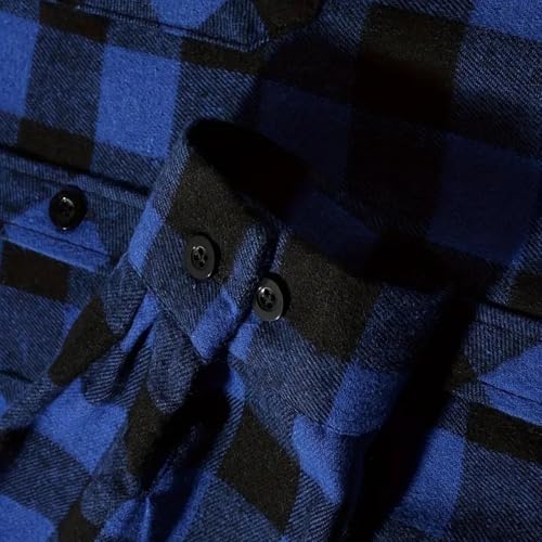 Flannel Shirt for Men Long Sleeve Lightweight Hoodies Casual Button Down Plaid Hooded Jackets Fall Outfits 20253