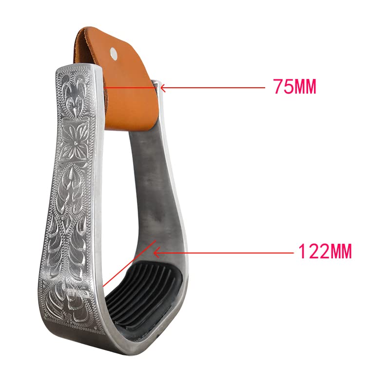 Étriers Buckaroo Western en Aluminium et Bois de Frêne