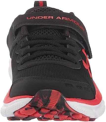 Under Armour Boy's Pre School Assert 10 Alternate Closure Running Shoe, (003) Black/Deep Red/Red, 1 Little Kid | Image 1