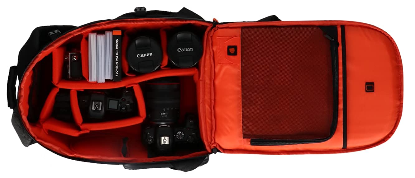 Rollei Fotoliner Ocean - Zaino professionale in plastica riciclata per fotocamere DSLR e DSLM