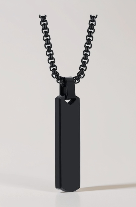 Silver Chain For Men Stylish Stainless Steel Bar Pendant Necklace Silver Chain Pendant For Men Boys Love Gifts Mens Jewellery