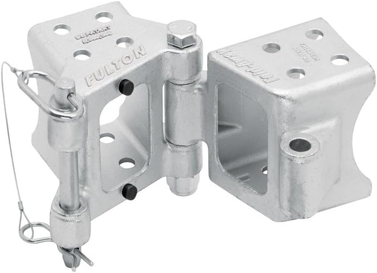 Fulton HDPB350101 Bolt On Folding Trailer Tongue Swing Away Hinge Kit for 2 Inch x 3 Inch Trailer Beams, 9,000 lbs. Capacity, Helps Reduce Trailer Length for Storage 3" x 5" - 9,000 lb. GTW