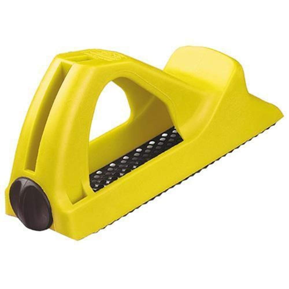 STANLEY 0-33-720 Flexómetro Bladearmor, 5 metros + Surform Cepillo Corto plástico 155mm 5-21-104, Negro/Amarillo, 155 mm