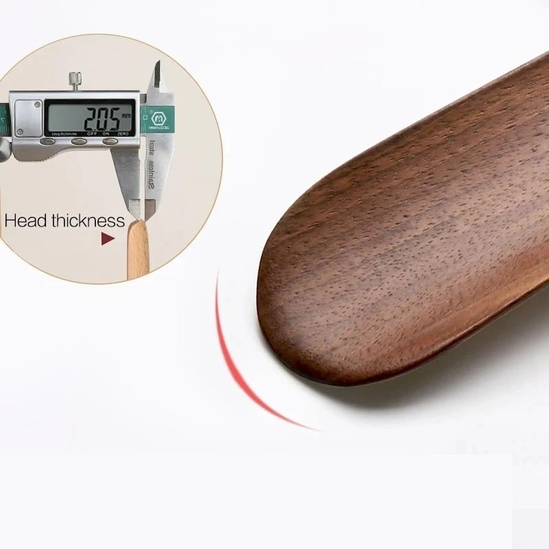 Calzador de mango largo, calzador de madera, calzador, calzador, 1 pieza, calzador de madera profesional, calzador de mango largo flexible, útil levantador de zapatos, cuchara for zapatos de 38 cm, he