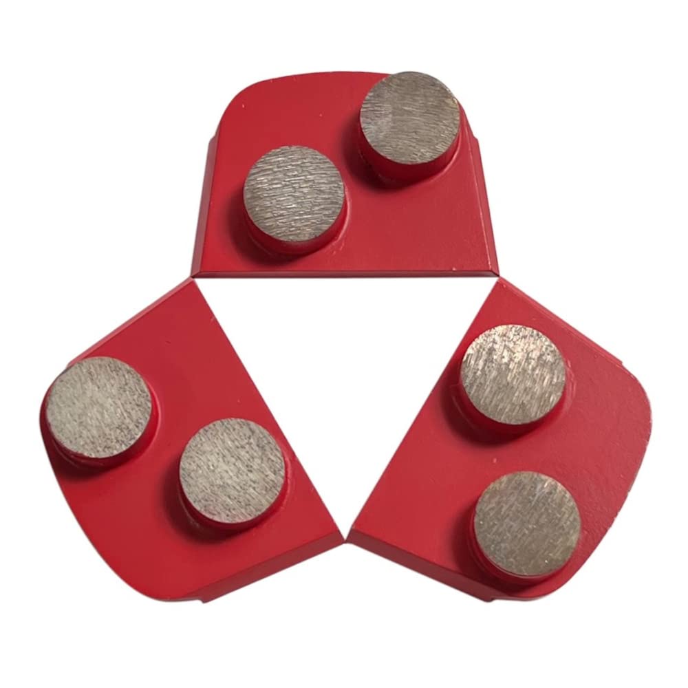 Diamond Grinding Discs for Lavina and Edco Magnatrap Grinders, Set of 3, Medium Bond, 60/80 Grit