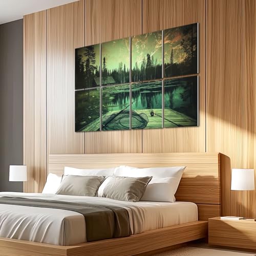 Paneles acústicos decorativos autoadhesivos 8 unidades 48"x32" absorbentes de sonido de fibra de poliéster para estudio y oficina miniatura 5