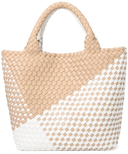 Image of Vegan Leather Purses for Women, Handmade Purses and Handbags Summer Beach Travel Tote Shoulder Bag | WOVEN