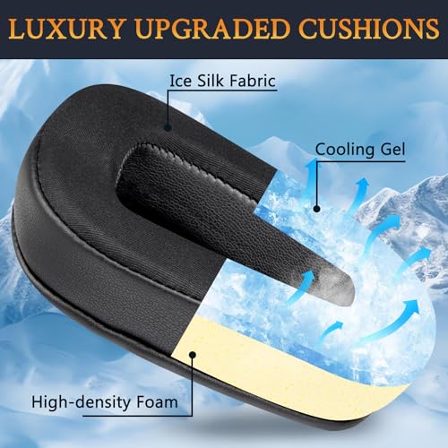 Image of SOULWIT Cooling Earpads for Logitech G935 /G933 /G930 /G432 /G35 - Black | for G35 /G930 /G933 /G935 /G633 /G635 /G533 /G430 /G431 /G432 /G433 /G332 /G230 /G231 /G233 Headphones