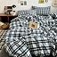 L# Grey Black Plaid