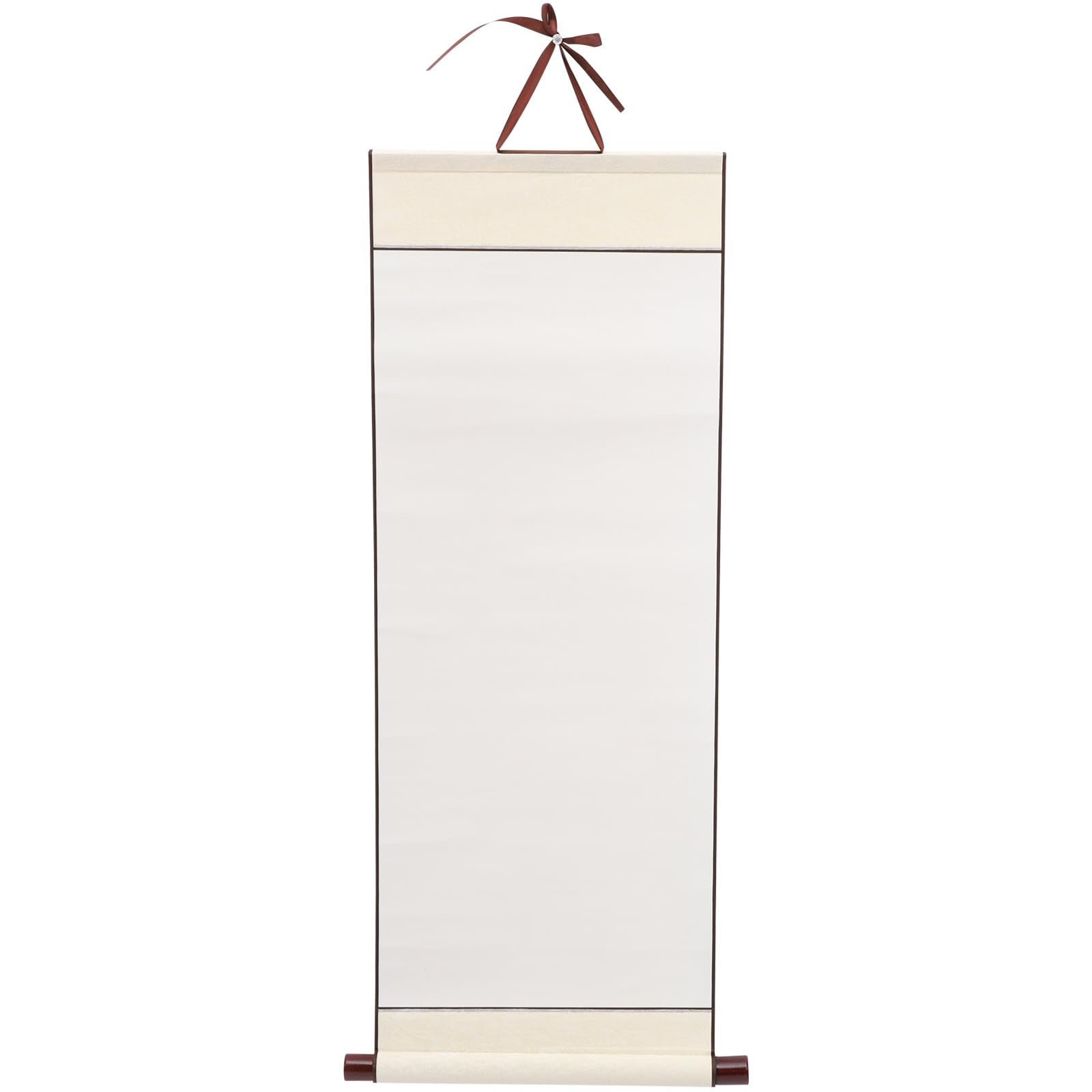 Favomoto White Blank Hanging Wall Scroll Chinese Calligraphy Blank Hanging Scroll Blank Calligraphy Scrolls Xuan Paper Art Wall Scroll, 80X3 4X 2,5 Cm