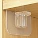 TECBULL® Klebehaken [32Stk] Schrankboden Halterung selbstklebend, Verstärkt!, Einlegeboden Halter klebend, Fachbodenträger ohne Bohren, Bodenträger, Regalbodenträger, Glasbodenhalter transparent