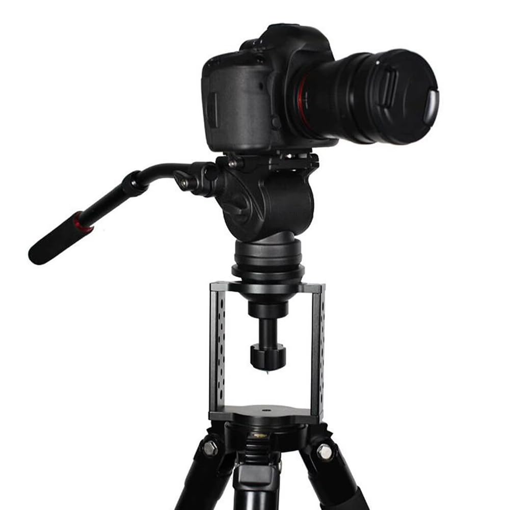 Support de tête de trépied en métal Riser polyvalent Hi-Hut Riser en alliage d'aluminium Hi-Hut Riser avec adaptateur de coque de 100 mm pour trépied de photographie